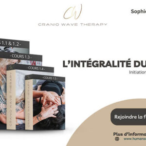 Image illustrant le Module 1 de la formation CranioWave Therapy en thérapie craniosacrale, montrant une praticienne réalisant une technique douce sur un patient pour libérer les tensions crâniennes et sacrales - cours craniosacral