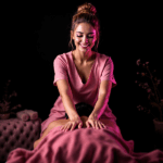 Masseuse professionnelle donnant un massage, illustrant le parcours pour devenir thérapeute