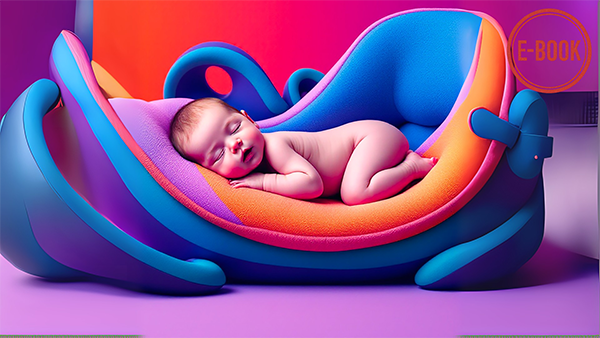 Bébé de profil montrant une asymétrie crânienne due à une plagiocéphalie